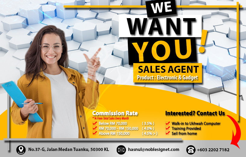 Sales Agent Wanted!